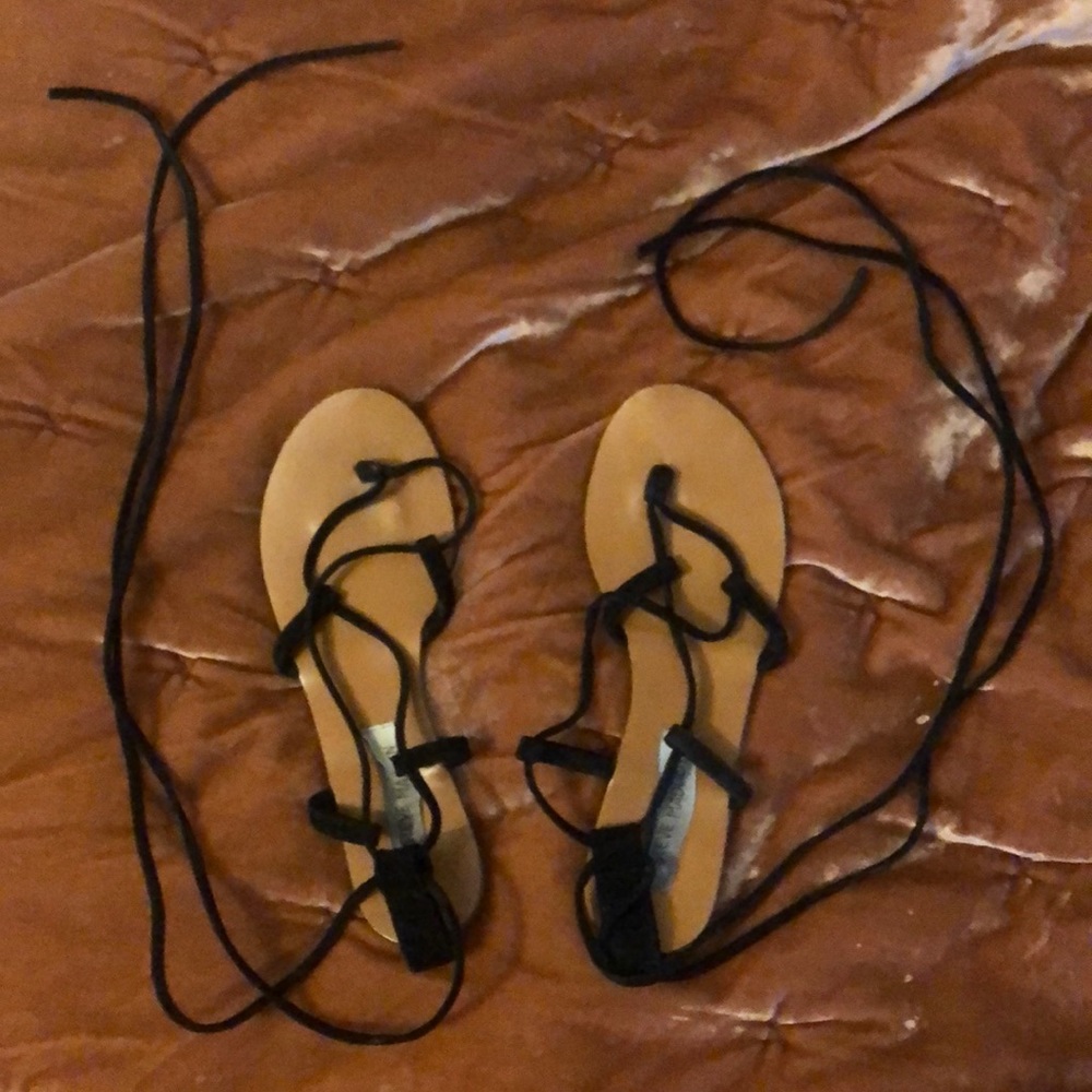 Tie up sandals